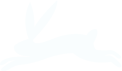 leaping rabbit silhouette